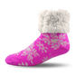 Kids Classic Slipper Sock | Snowflake Pink