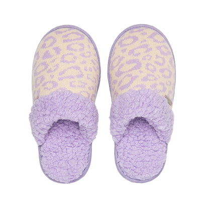 Pastel Creekside Slide Slippers | Cheetah Lavender