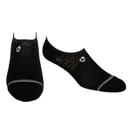 Bamboo Socks | No Fuss No-Show | Midnight Black