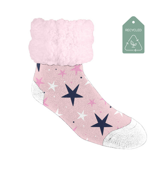 Twinkle Ballerina Pink - Recycled Slipper Socks
