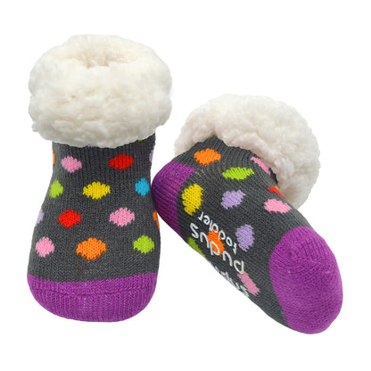 Toddler Classic Slipper Socks | Polka Dot Multi