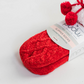 Chenille Knit Holiday Poppy - Kids Recycled  Slipper Socks