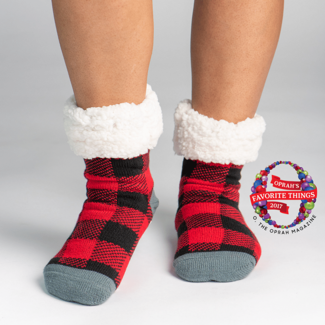 Classic Slipper Socks | Lumberjack  Red