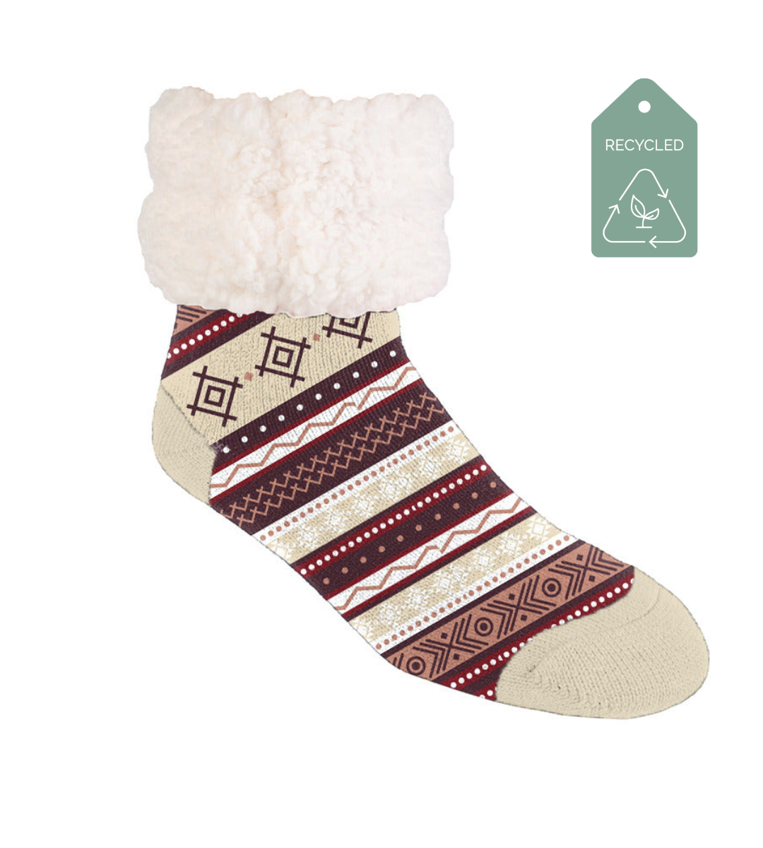 Whistler Chestnut - Recycled Slipper Socks