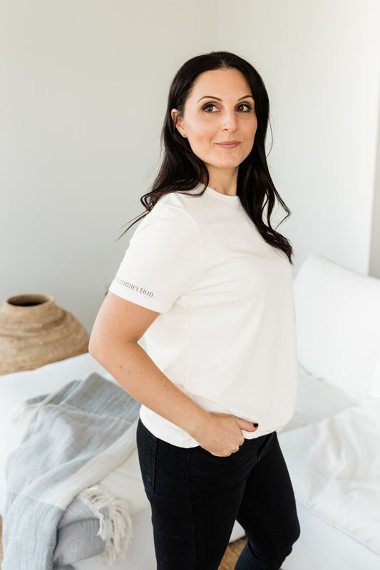 Lilac Classic T-Shirt | Human x Connection | White